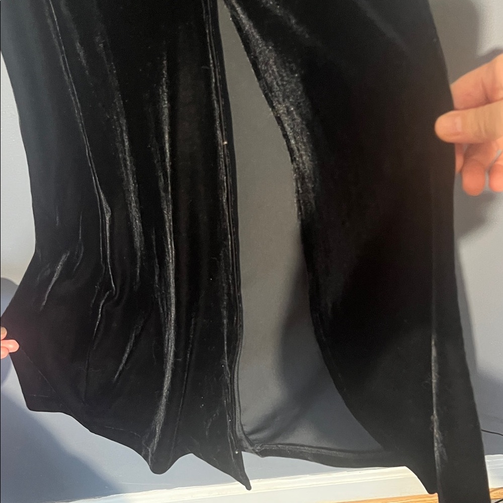 Moda International velvet Black Halter Maxi Dress - Picture 2 of 8